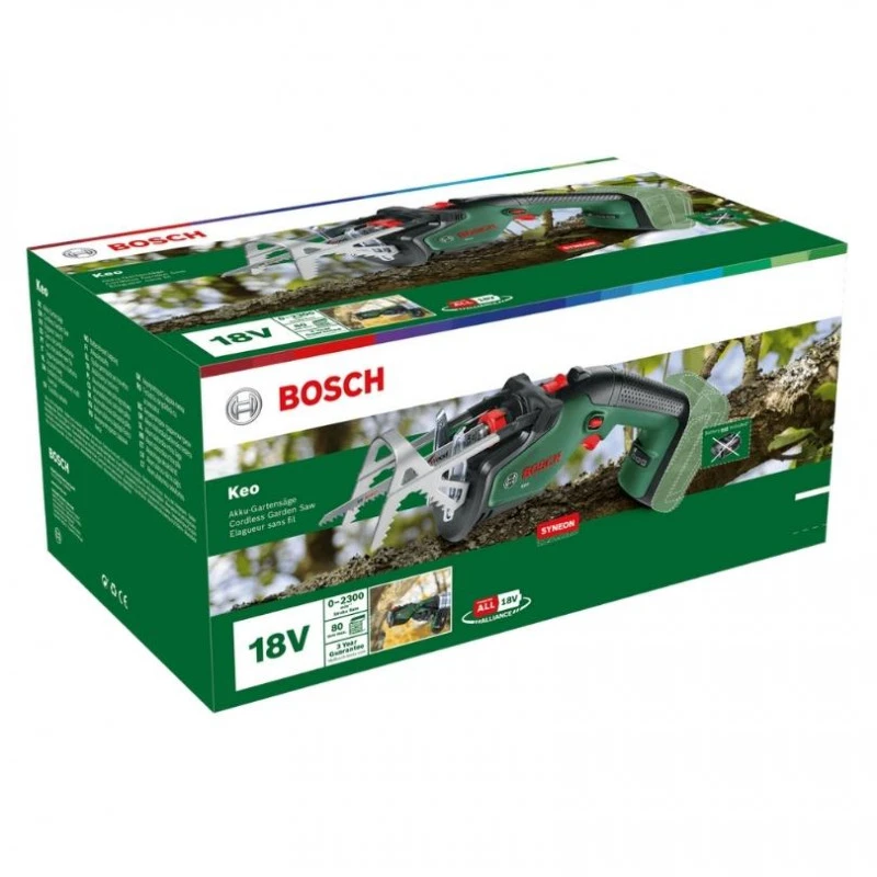 Tronçonneuses & élagueuses électriques BOSCH Scie De Jardin 18V 2Ah Keo - 0600861A00 4 Tronçonneuses & élagueuses électriques BOSCH Scie De Jardin 18V 2Ah Keo - 0600861A00 – Image 2